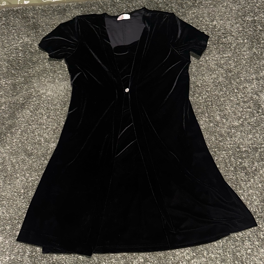 VINTAGE Velvet Mini Dress